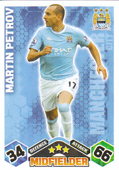 Martin Petrov Manchester City 2009/10 Topps Match Attax #209